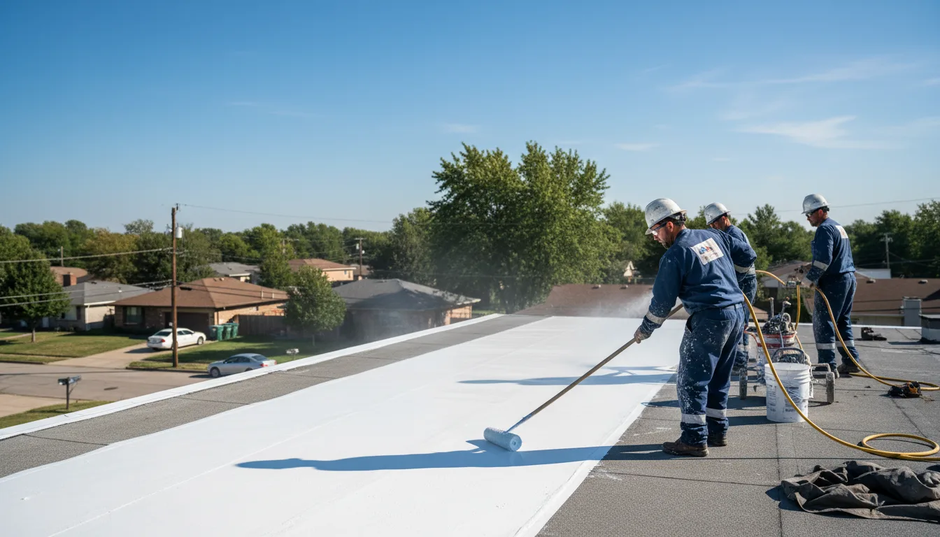 Commercial roof coating in Peace Valley, MO near me